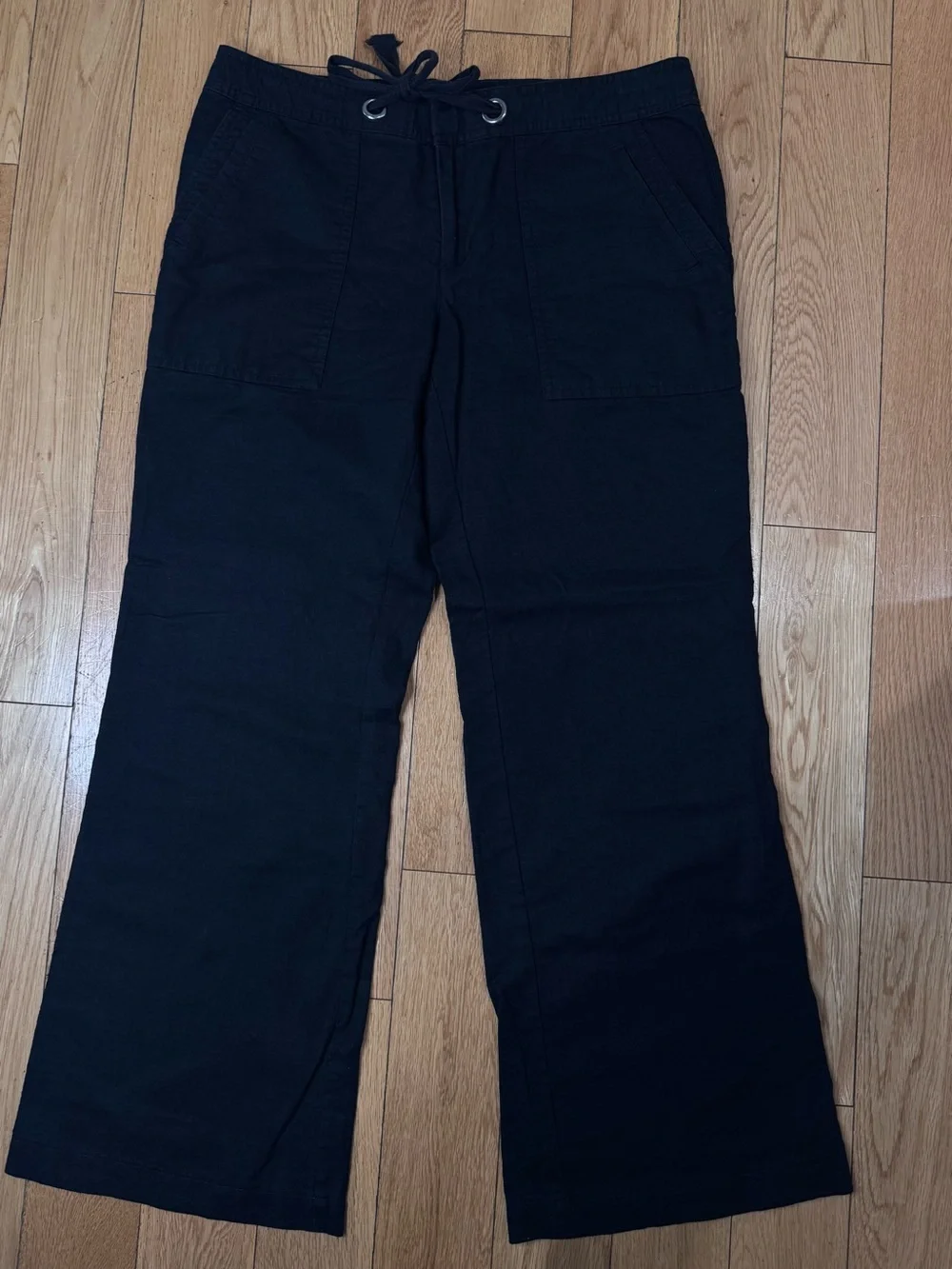 Banana Republic Martin Fit Linen Wide-Leg Surplus Crop Pants 6